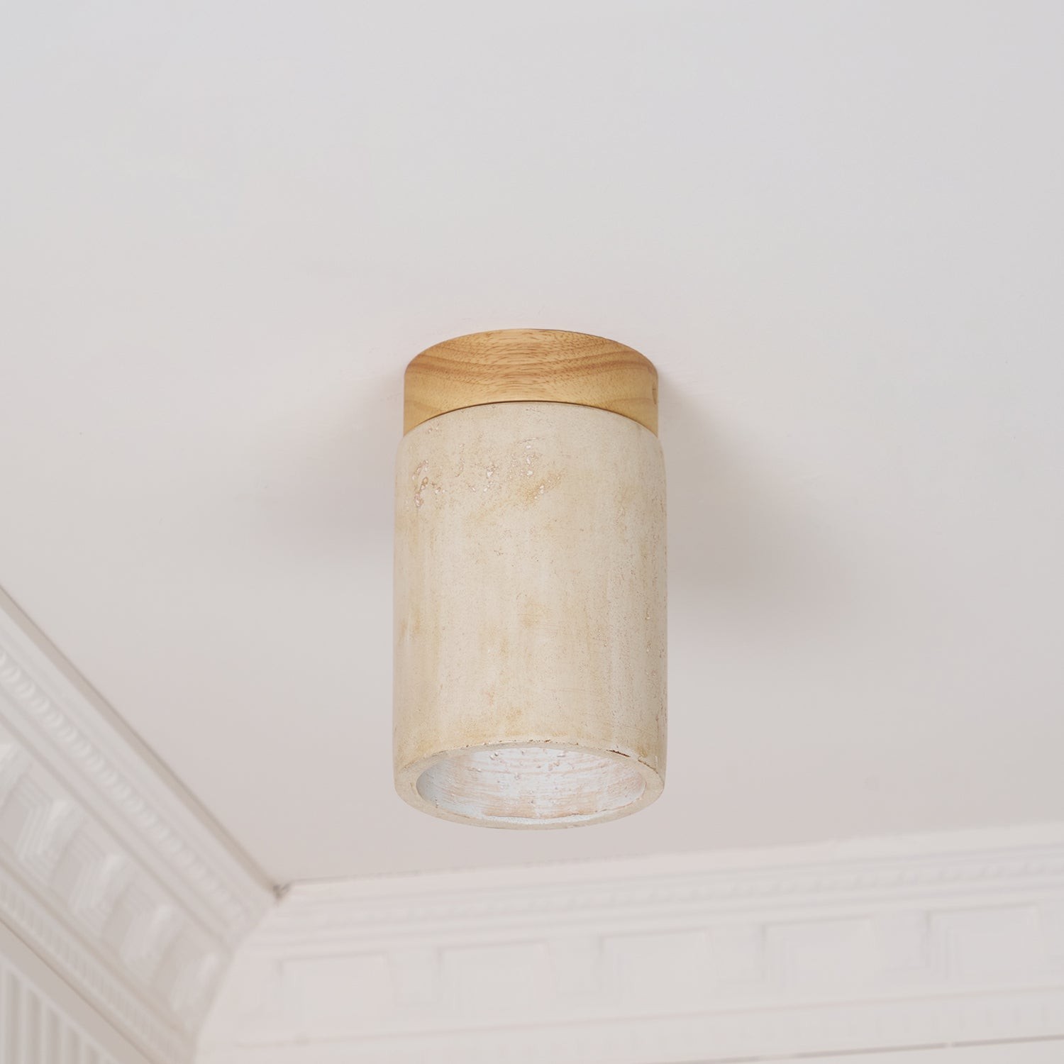 Marble Travertine Column Ceiling Lamp M405