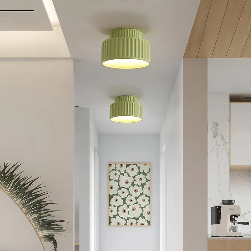 Modern Solid Color Recessed Resin Ceiling Lamp S177
