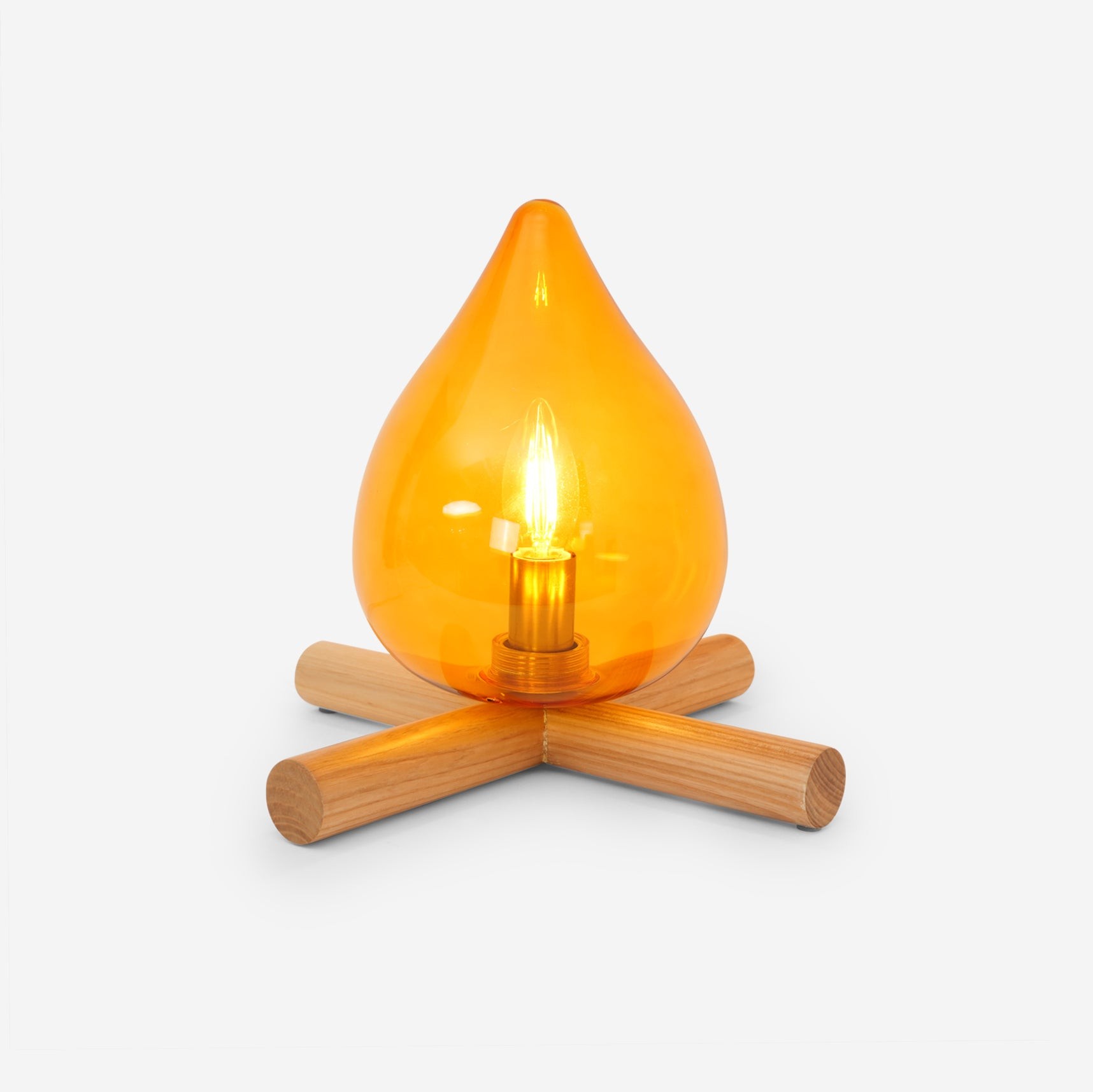 Funny Fire Shape Small Flame Table Lamp M55