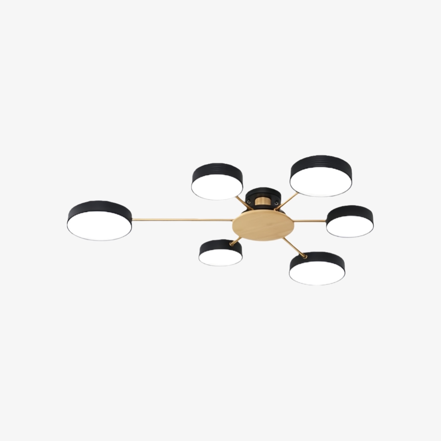 Stylish Wood-Branch Ceiling Lamp - LED Light for Dining Room and Living Room S378