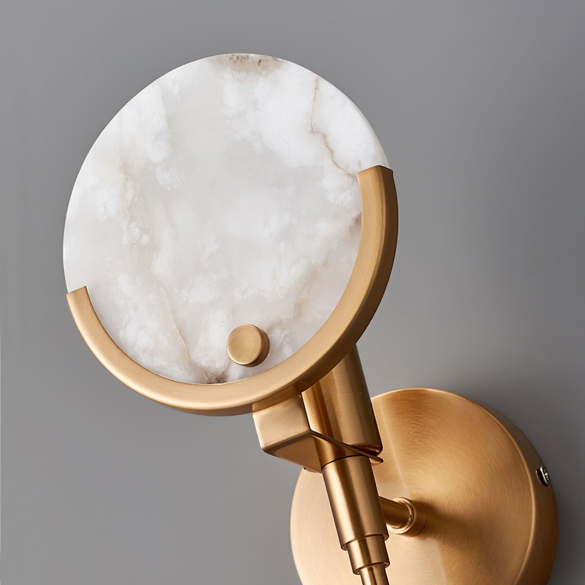 Ava Brass Alabaster Wall Lamp T1612