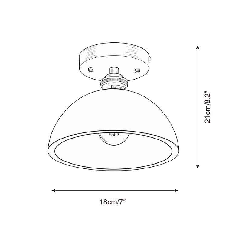 Collar Wood Ceiling Lamp T1459