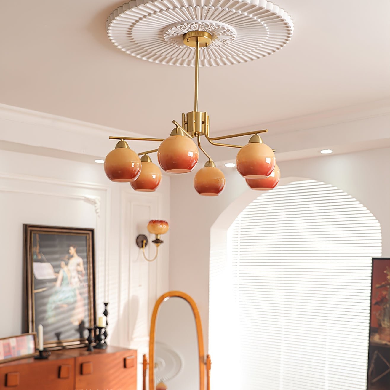 Creative Caramel Spherical Pendant Lamp M466