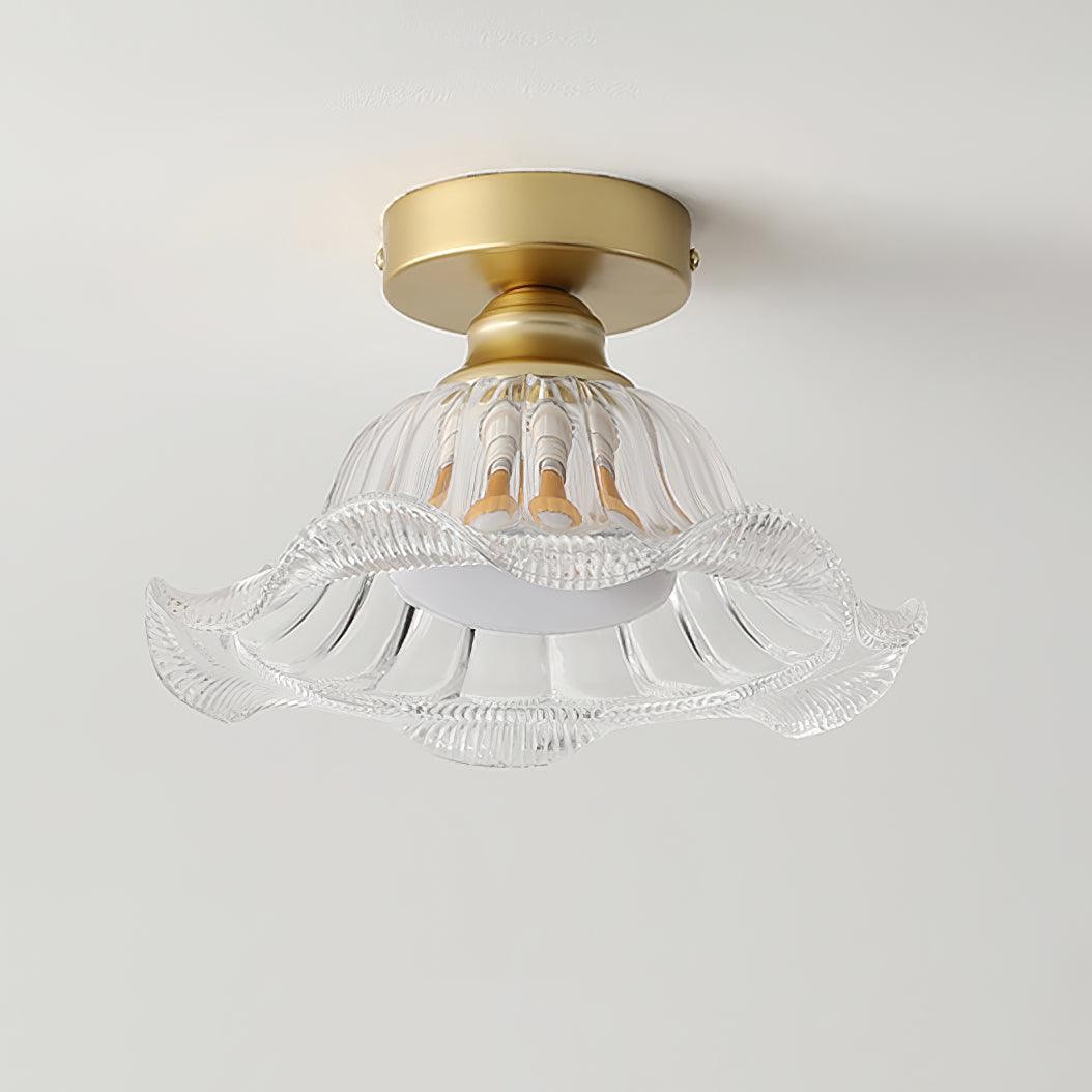 Vintage Glass Flower Ceiling Light M233
