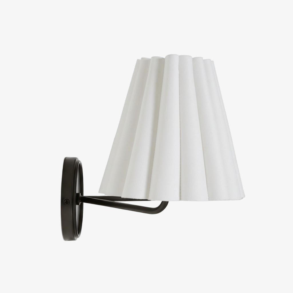 Ruffmeto Modern Pleated Wall Lamp - Elegant Accent Light for Hallways T474