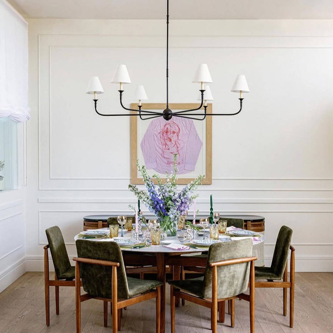 Piaf Geometric Metal Chandelier – Industrial Style for Dining Room T198