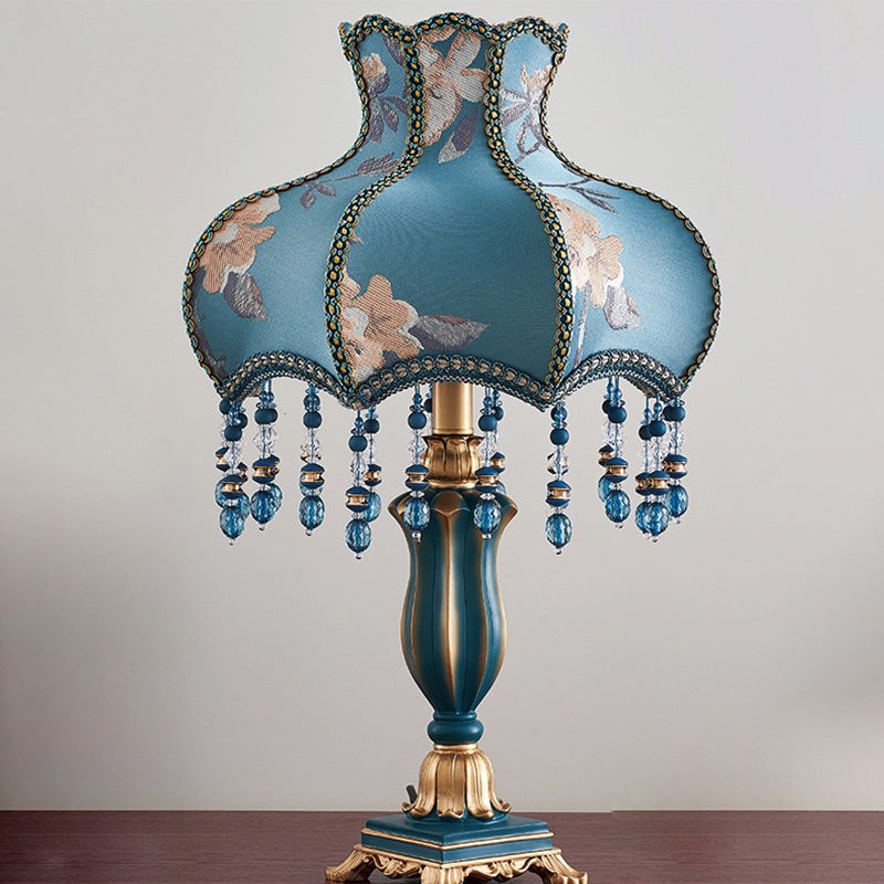Palace Floral Resin Carved Base Table Lamp M500
