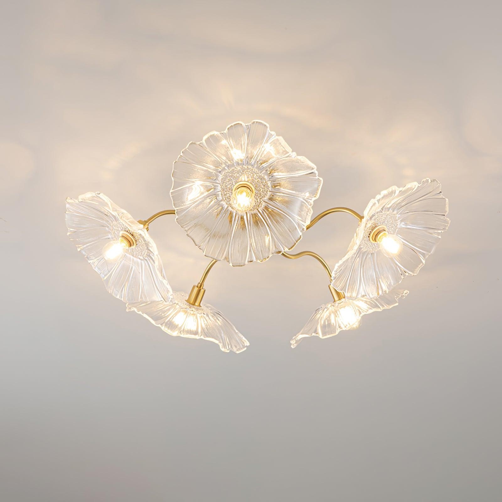 Murano Glass Flowers Ceiling Light P049