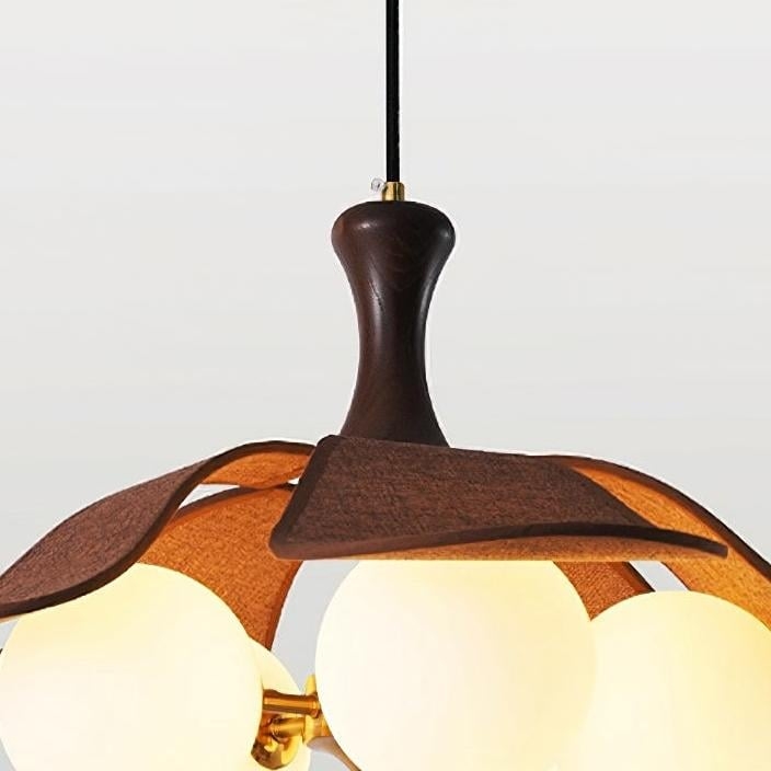 Orrise Series Sculptural Globe Cluster Pendant Lamp - Metal and Glass Pendant Light T518
