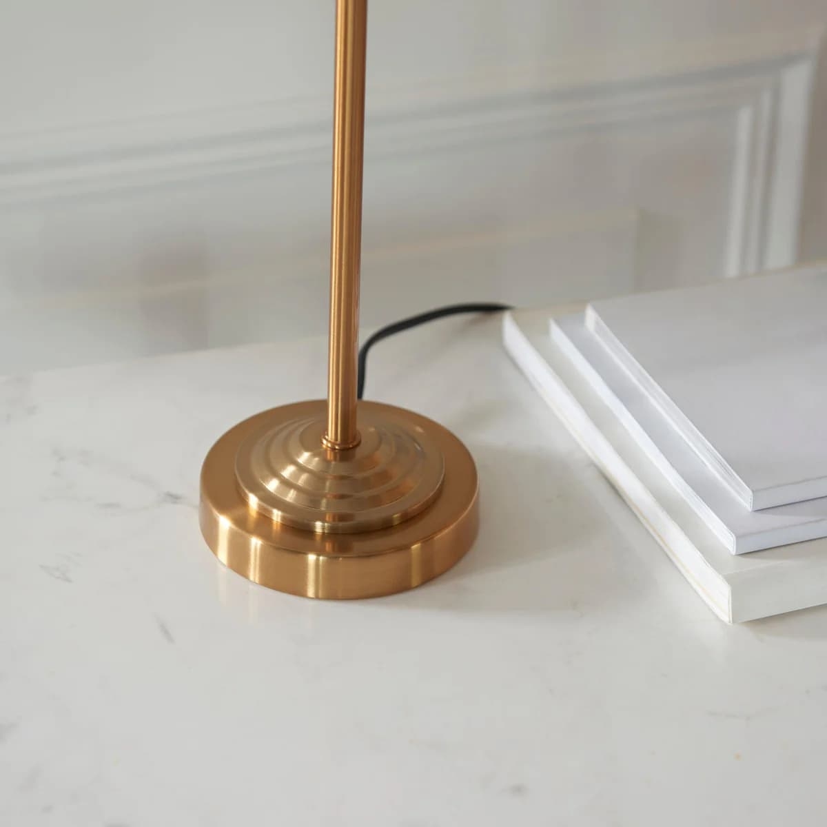 Tela 1‑Light and 3‑Light Table Lamp - Modern Linen & Metal for Bedside or Living Room T847