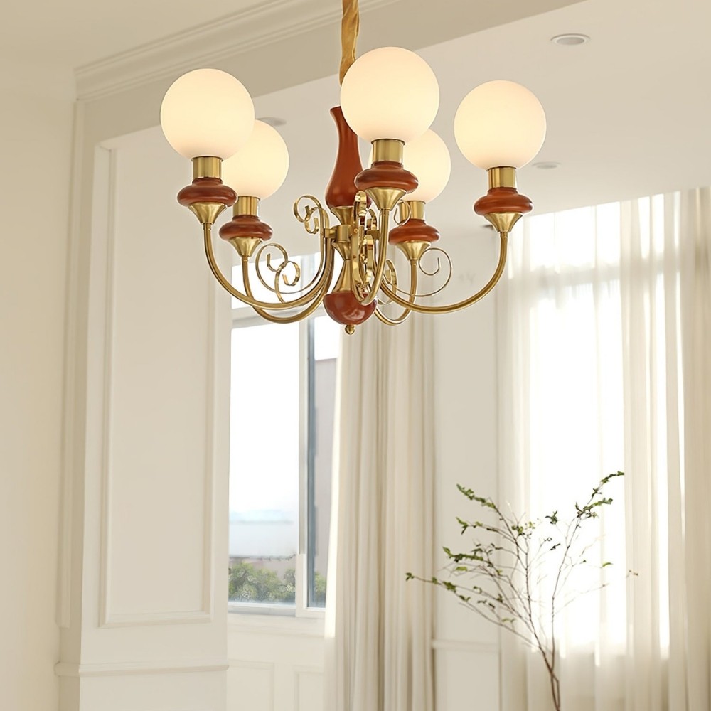 Modern Chandelier with Graceful Silhouette for Ambient Light S219