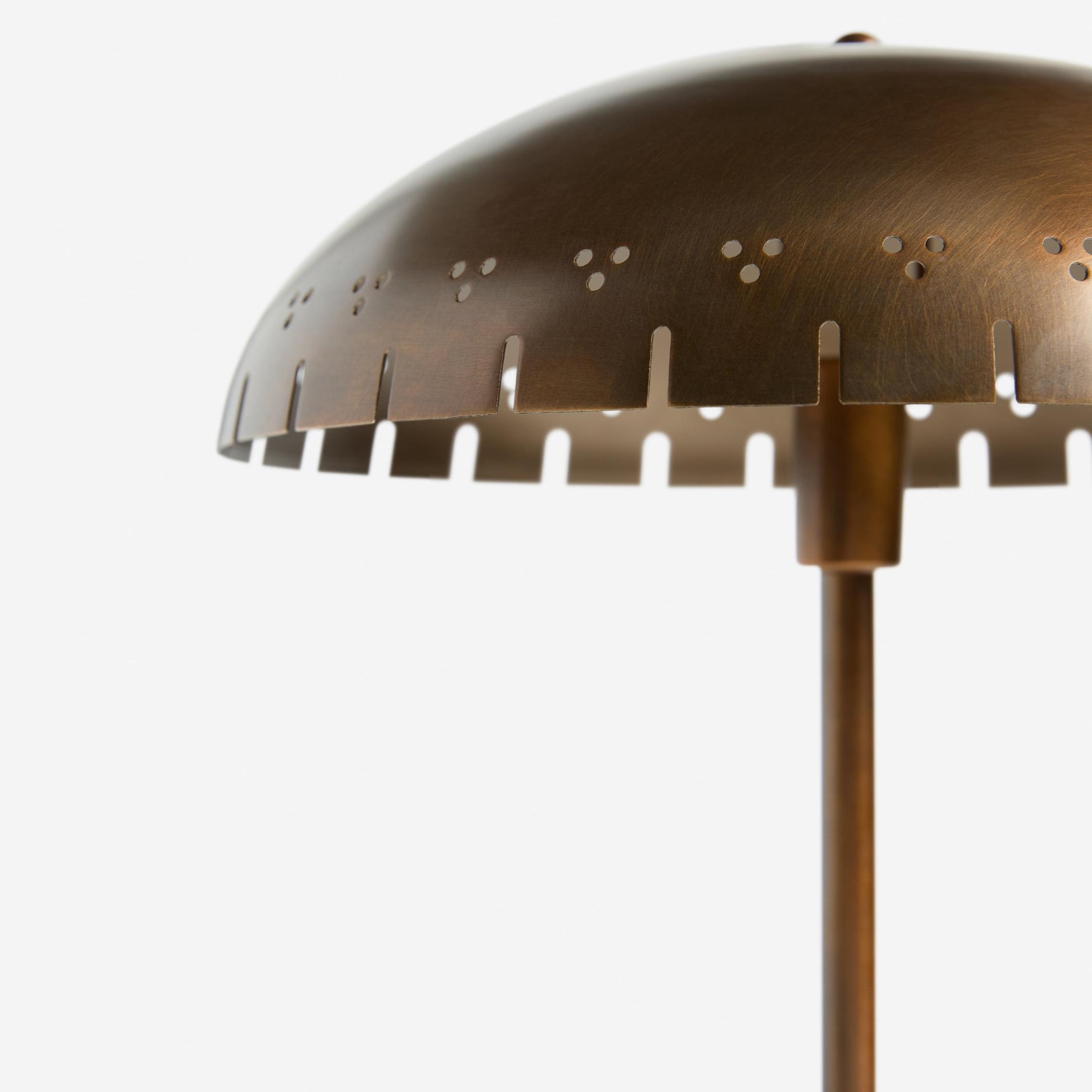 Lustrona Perforated Shade Brass Desk Lamp - Modern Vintage Accent Light T692