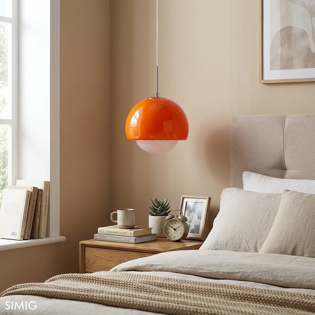 Creative Persimmon Pendant Lamp - Modern Glass and Metal for Dining Room M143