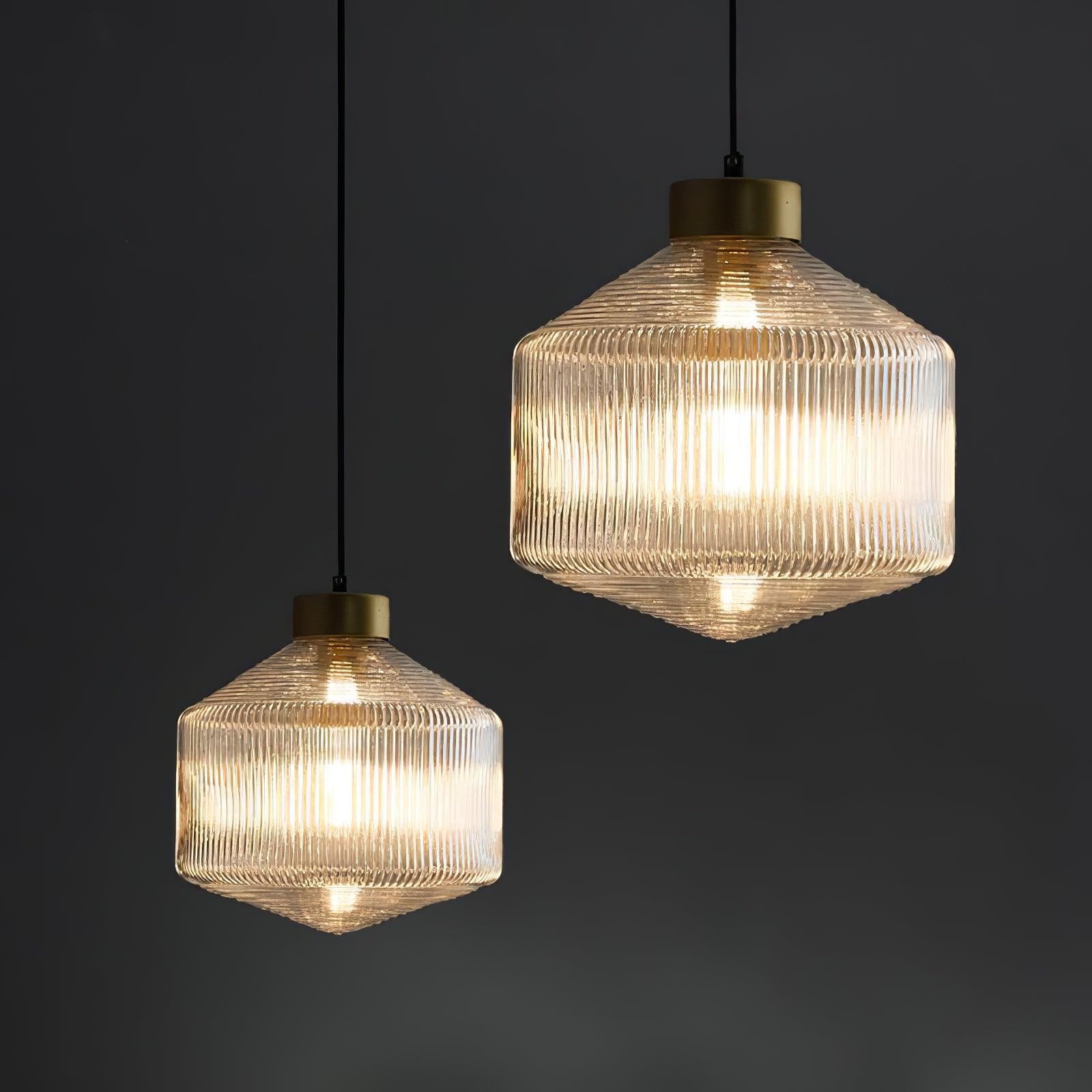 Striped Spinning Top Pendant Light M505