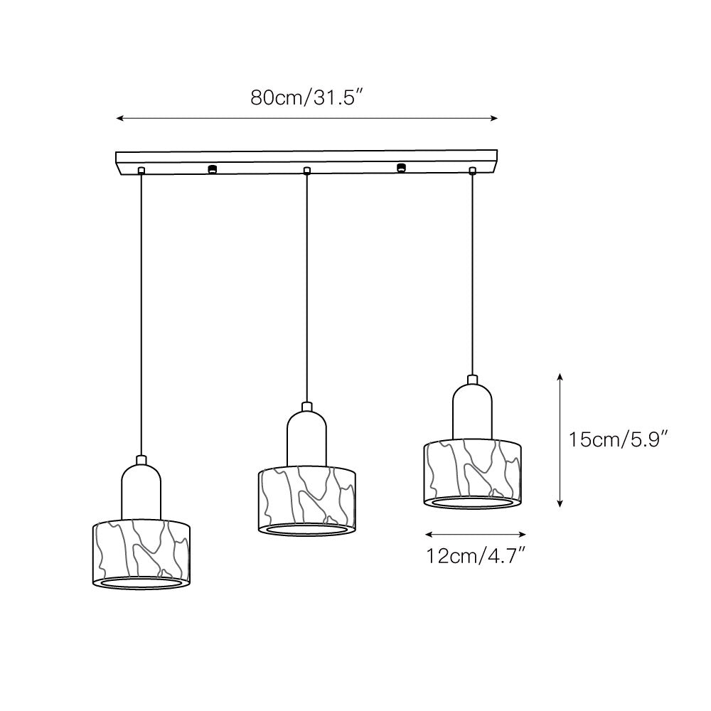 Dekum Marble Pendant Lamp T1830