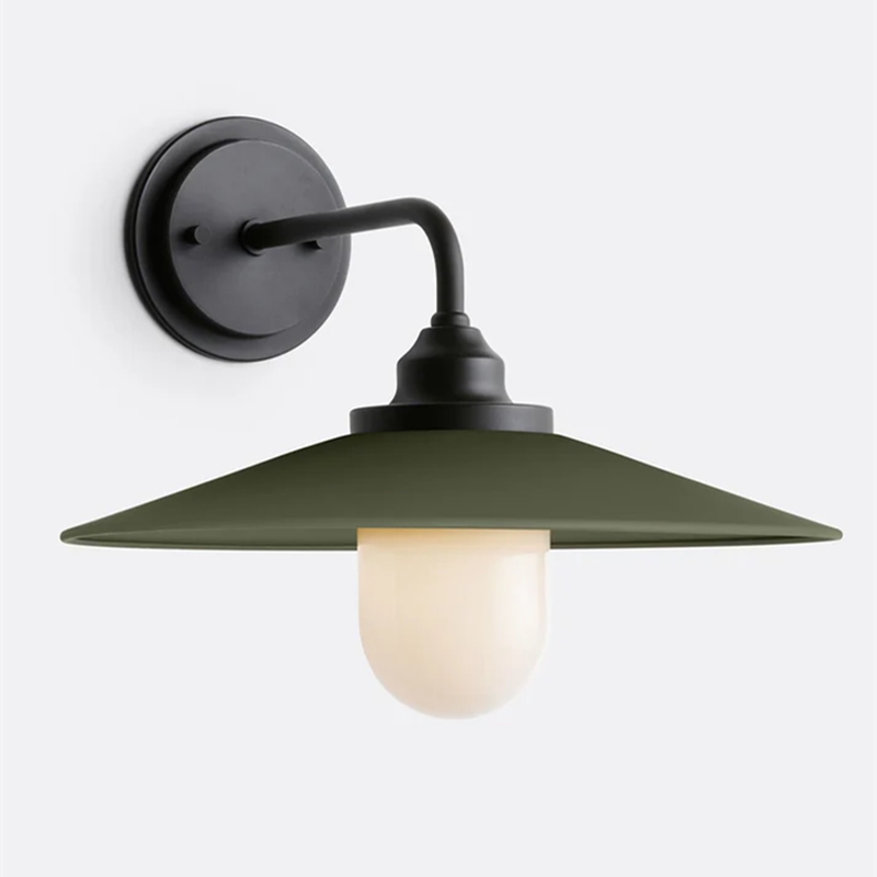 Cordax Utility-Inspired Wall Sconce - Metal and Glass for Indoor Outdoor Decor T1071