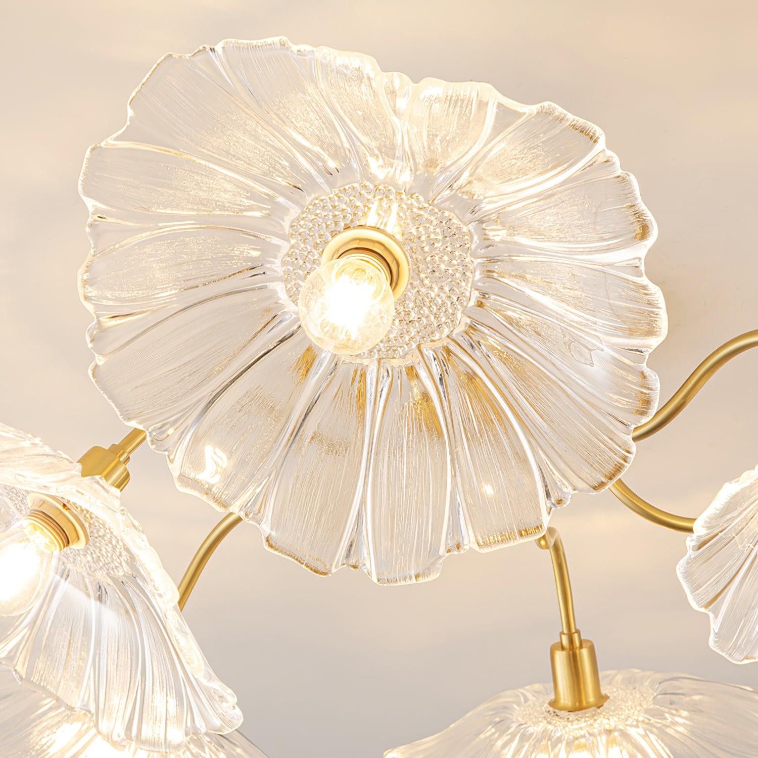 Murano Glass Flowers Ceiling Light P049