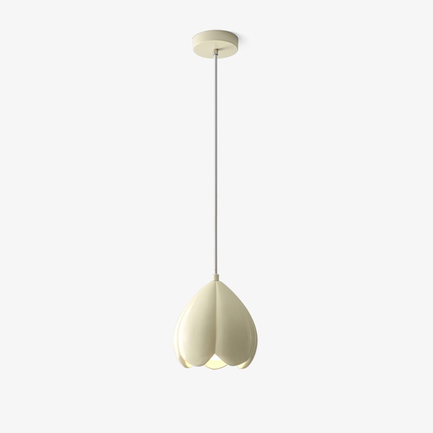 Cream Color Resin Pod Pendant Lamp M369