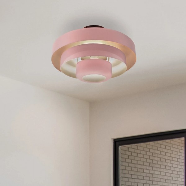 Veleora Triple Layer Disc Ceiling Light - Bauhaus Colorful Design S361