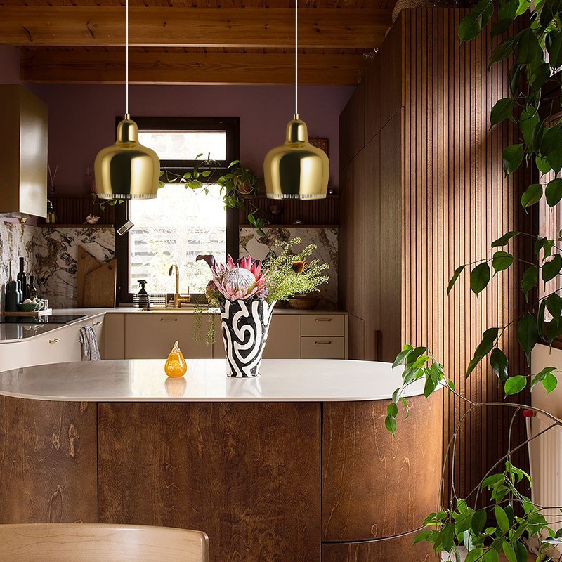 Golden Bell Pendant Lamp