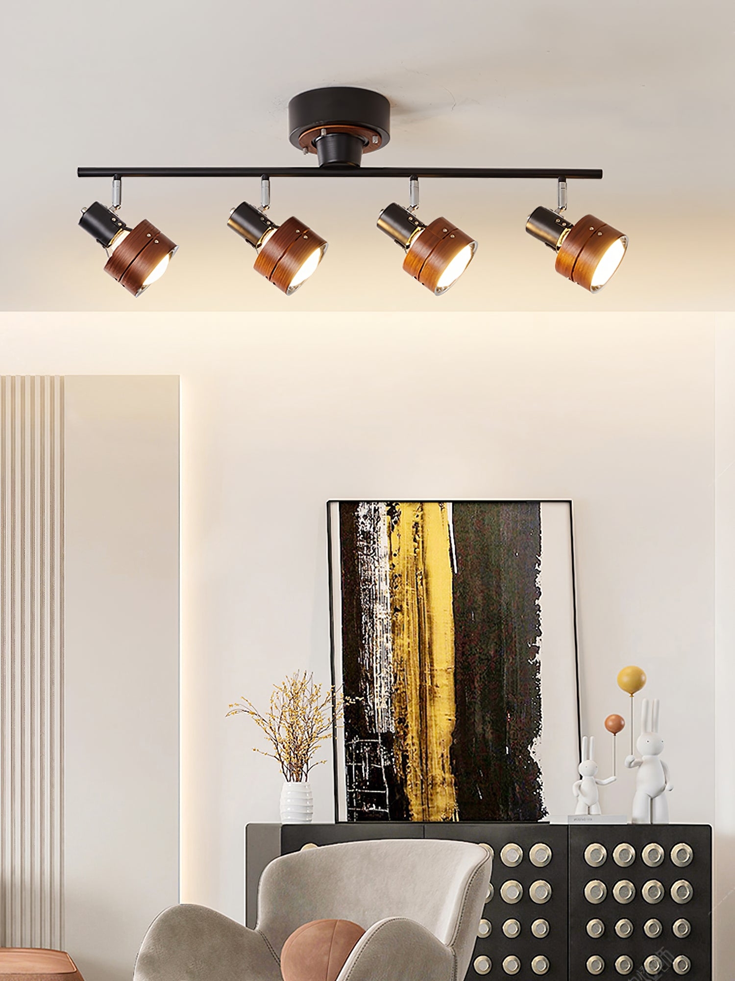 Nordic Cylindrical 4-Light Spotlight T1639