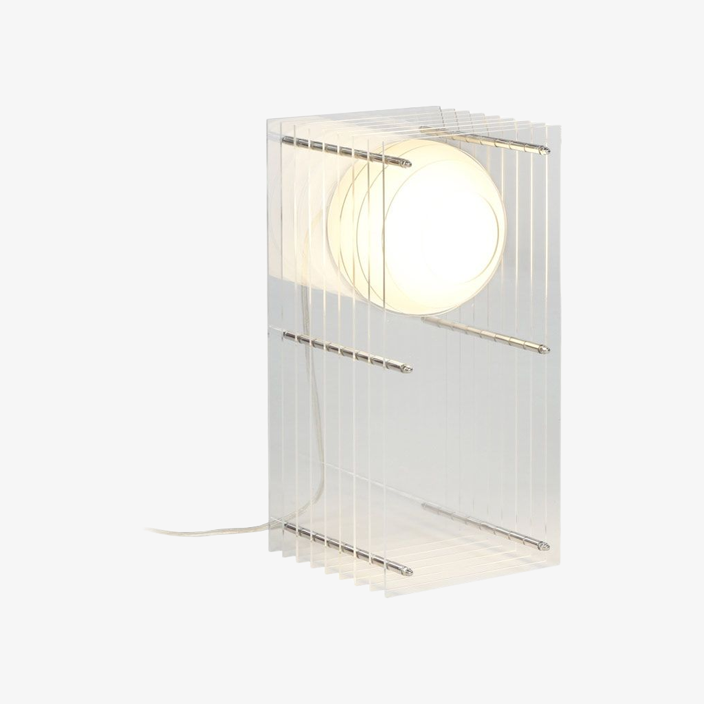 Geometric Layering Cuboid Lamp – Modern Acrylic Sunset Ambient Table Lamp S372