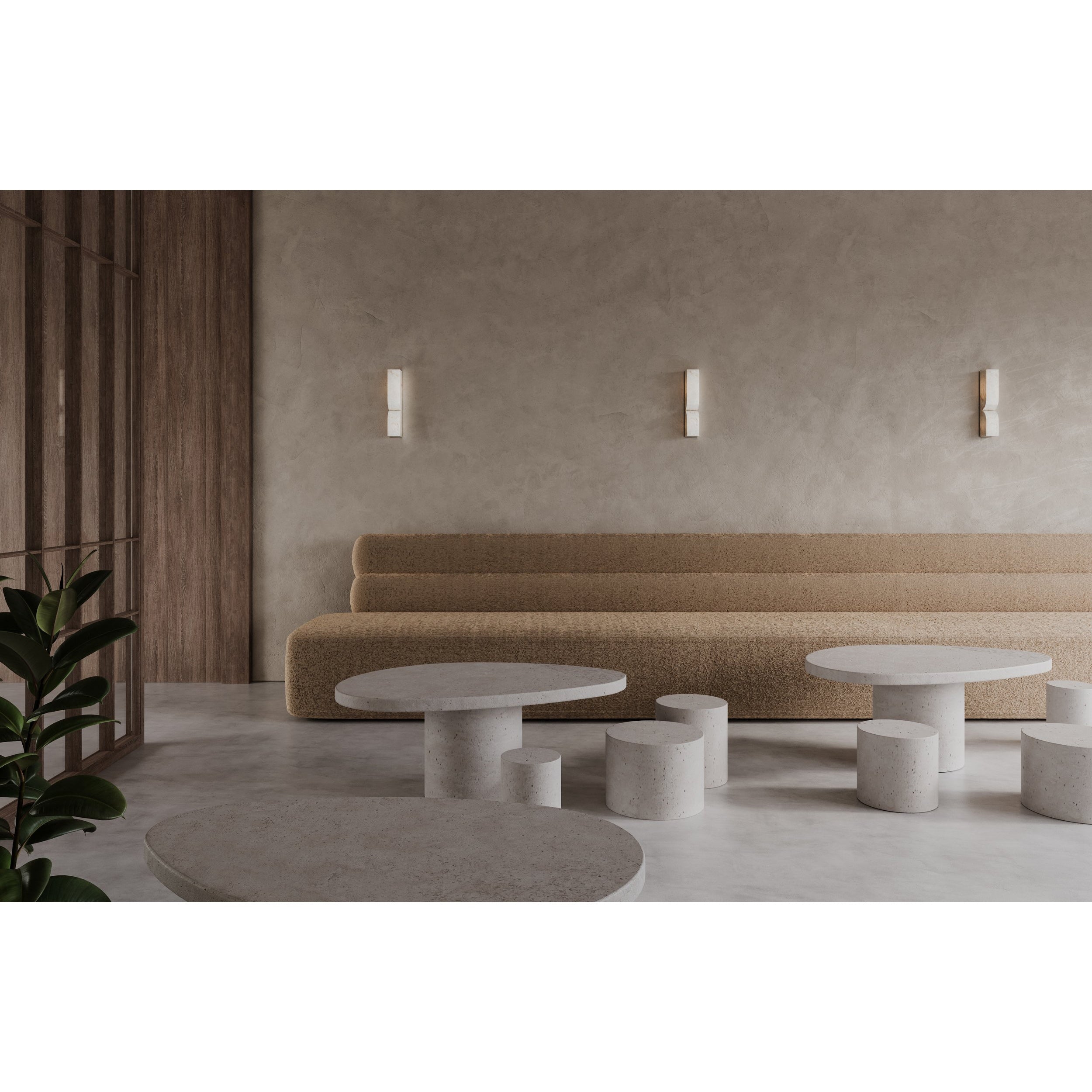 Rectangular Alabaster Wall Lamp T1863
