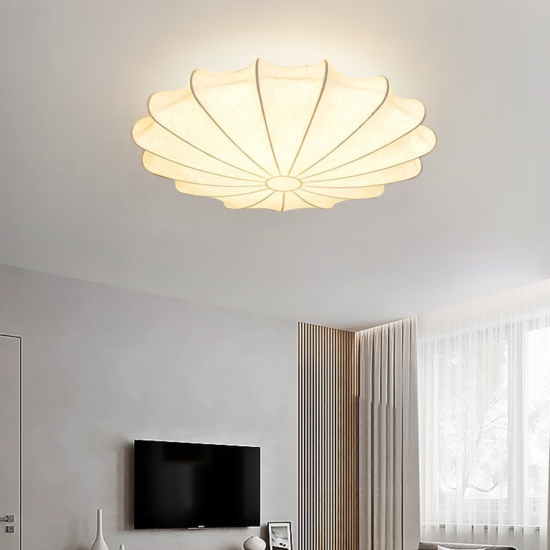 Japanese Style Wabi-Sabi Style Silk Ceiling Lamp S52