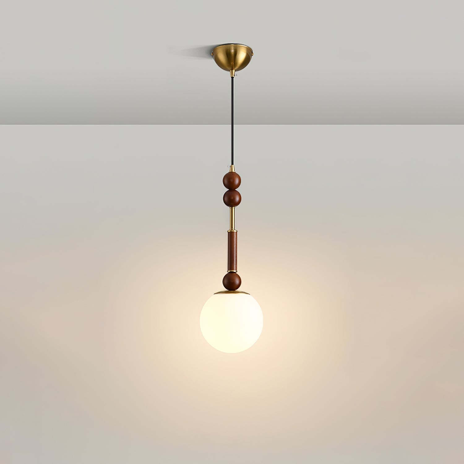 Retro Solid Wood Series Pendant Lamp M420