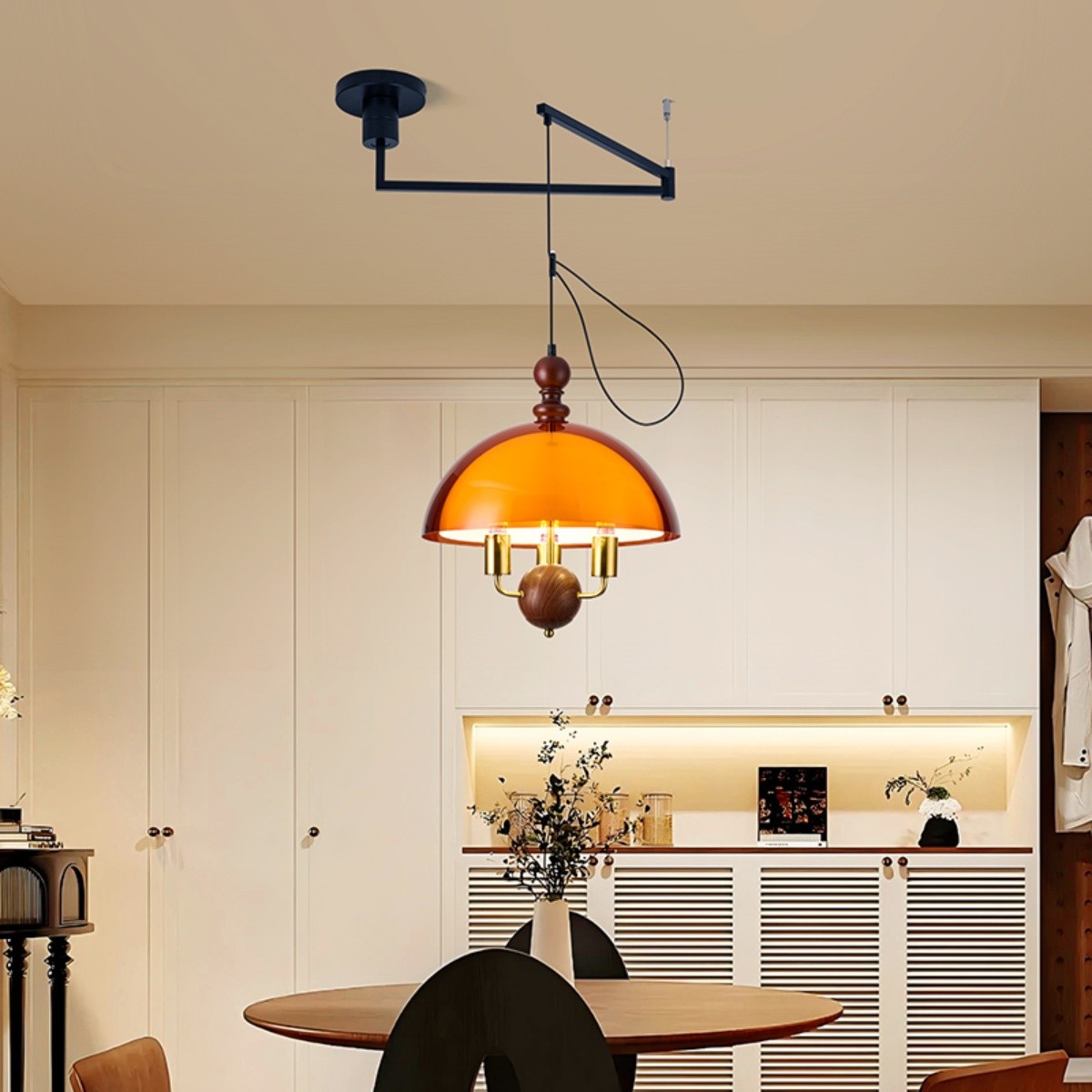 French Medieval Style Sunset Afterglow Acrylic Pendant Light S254