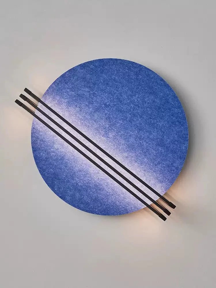 Abstract Sunrise Felt Wall Sconce T1605