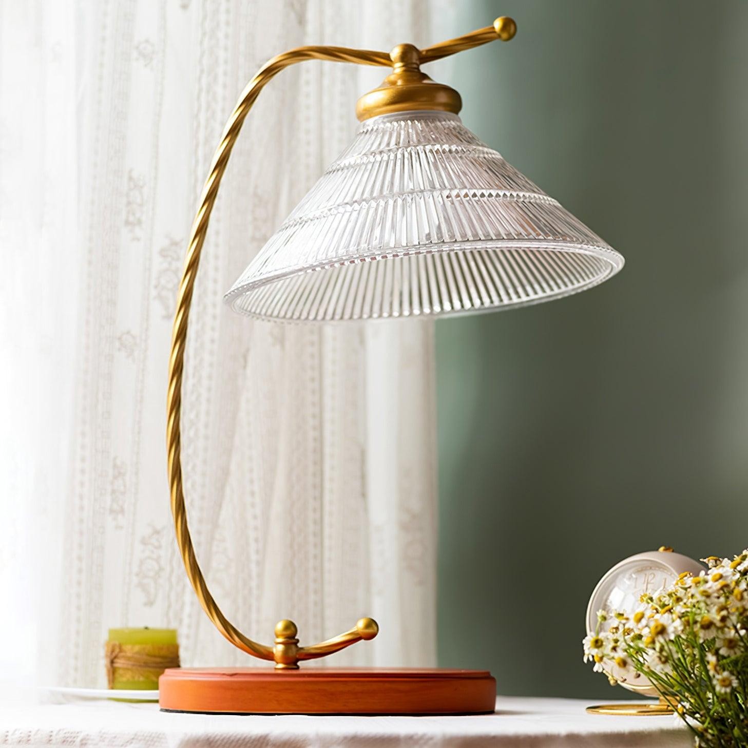 Glass Shade Vintage Reading Lamp M271