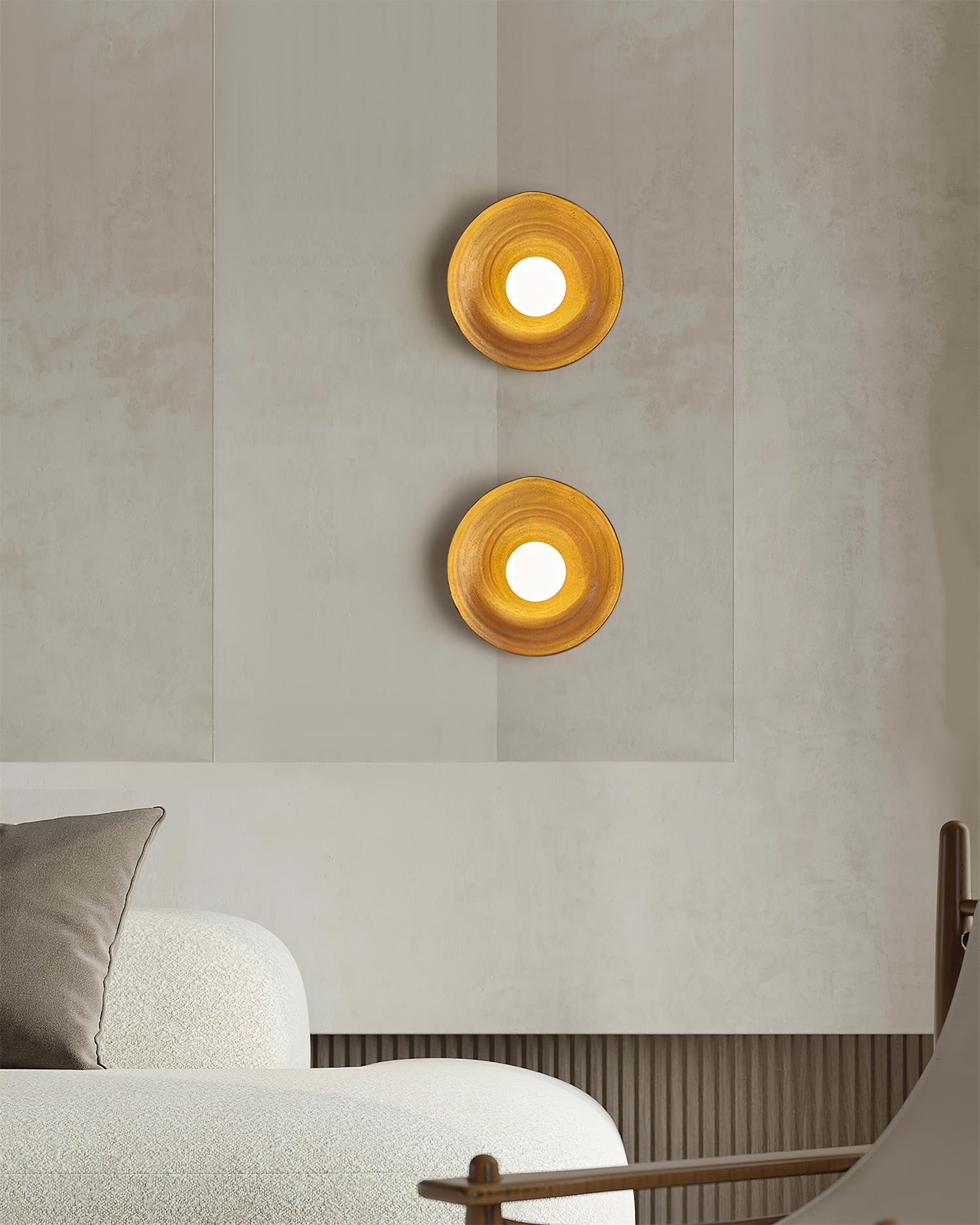 Retro Irregular Round Wall Lamp M103