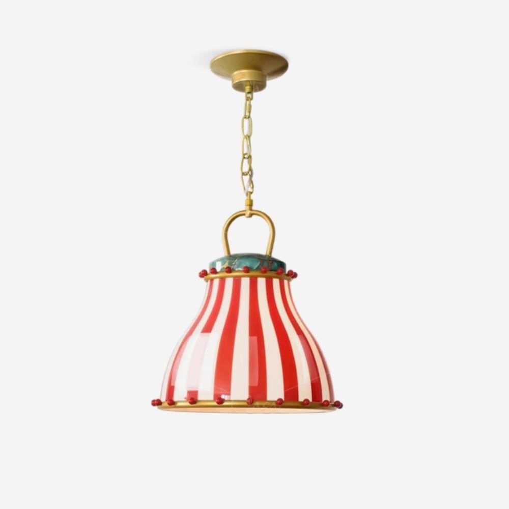Festilo Circus Striped Glass Pendant for Dining & Living Spaces M66