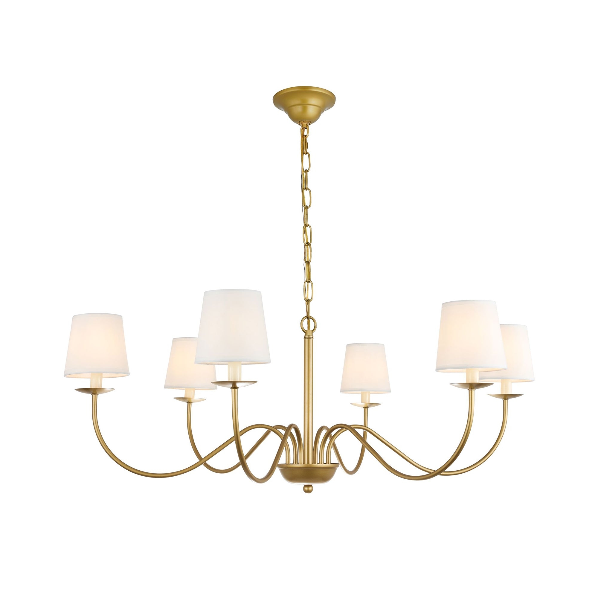 Eclipse Brass Chandelier T1736