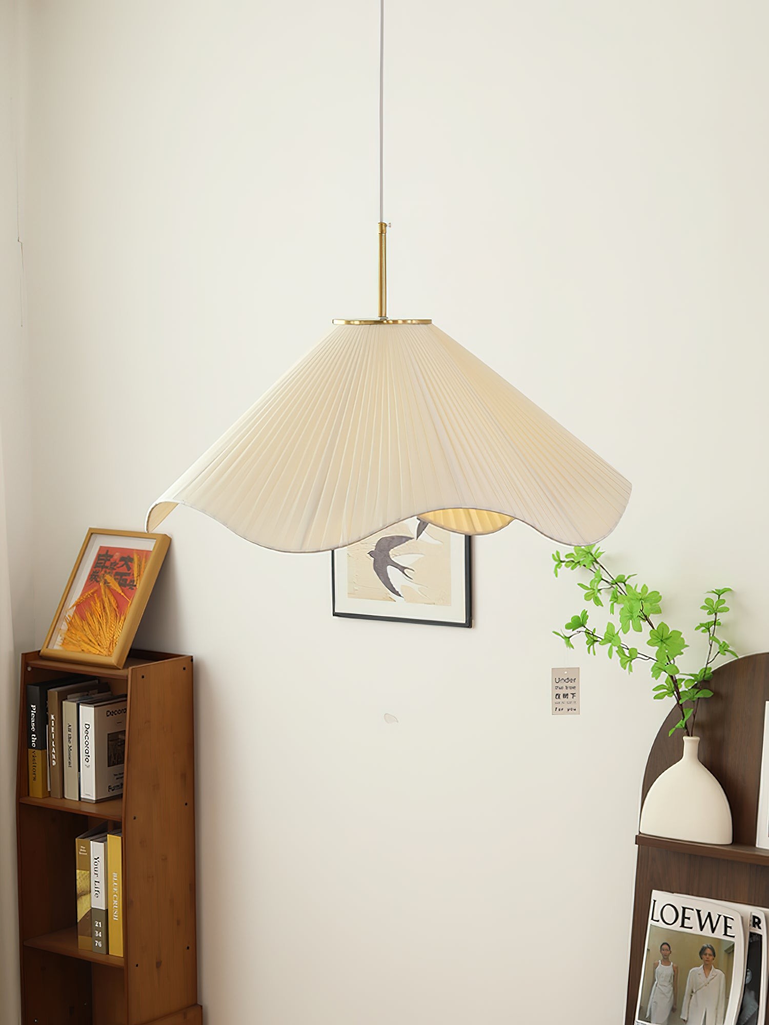 Nordic Cream Style Floral Pendant Lamp M458