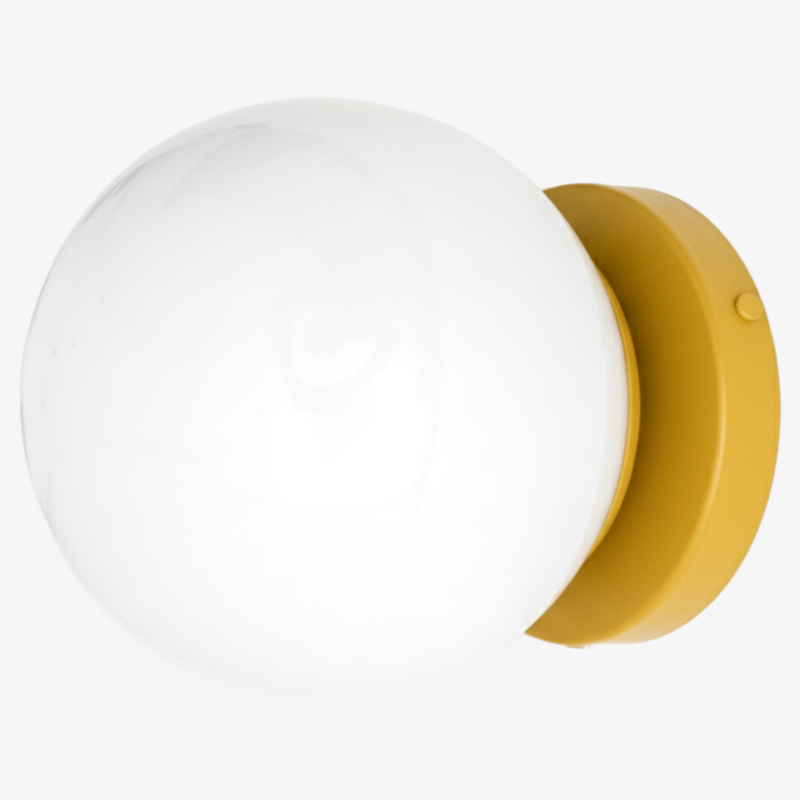 Glorica Glass Globe Wall Sconce - Multi-Color Modern Minimalist Light T359