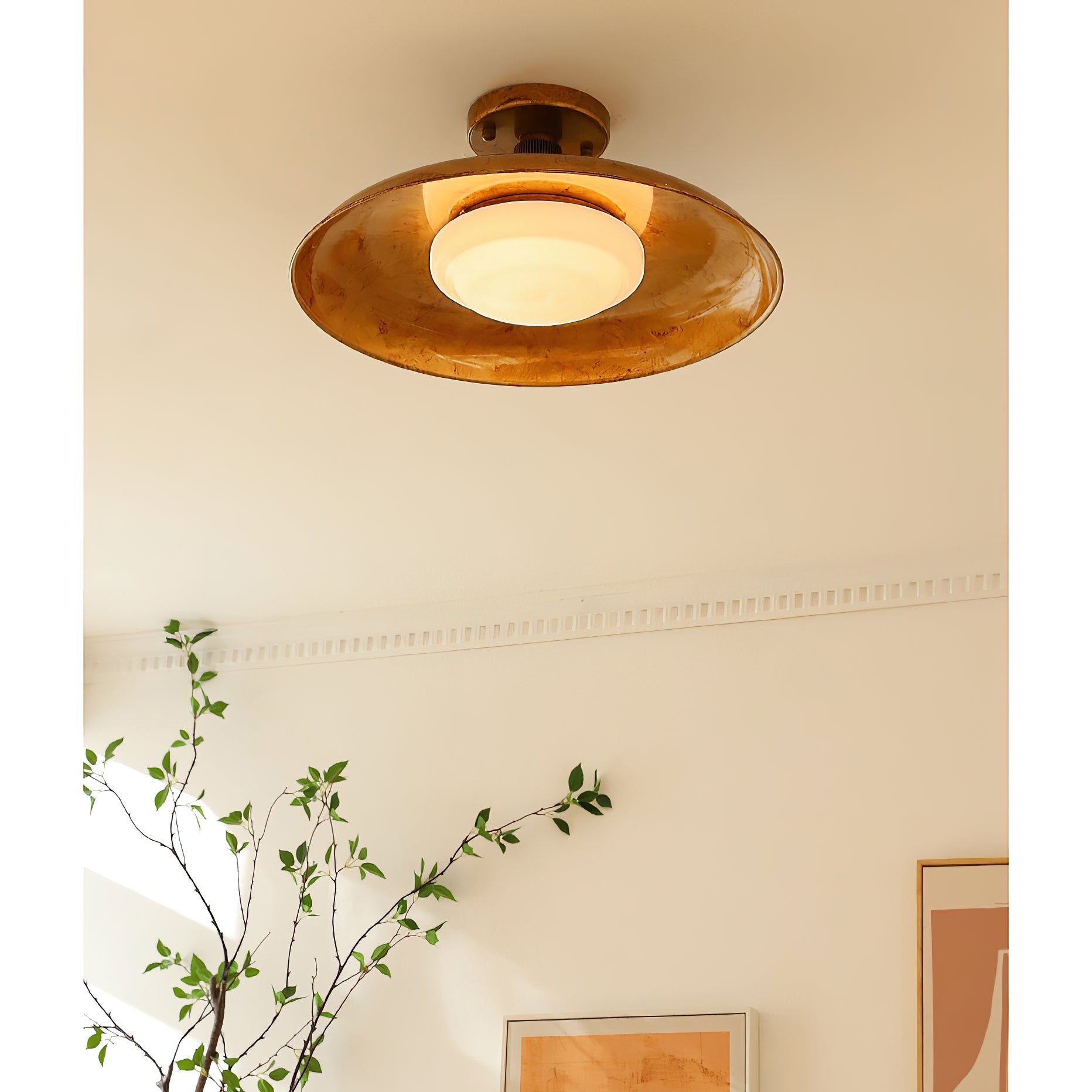 Pot-Lid Style Flat-Panel Ceiling Light T1921