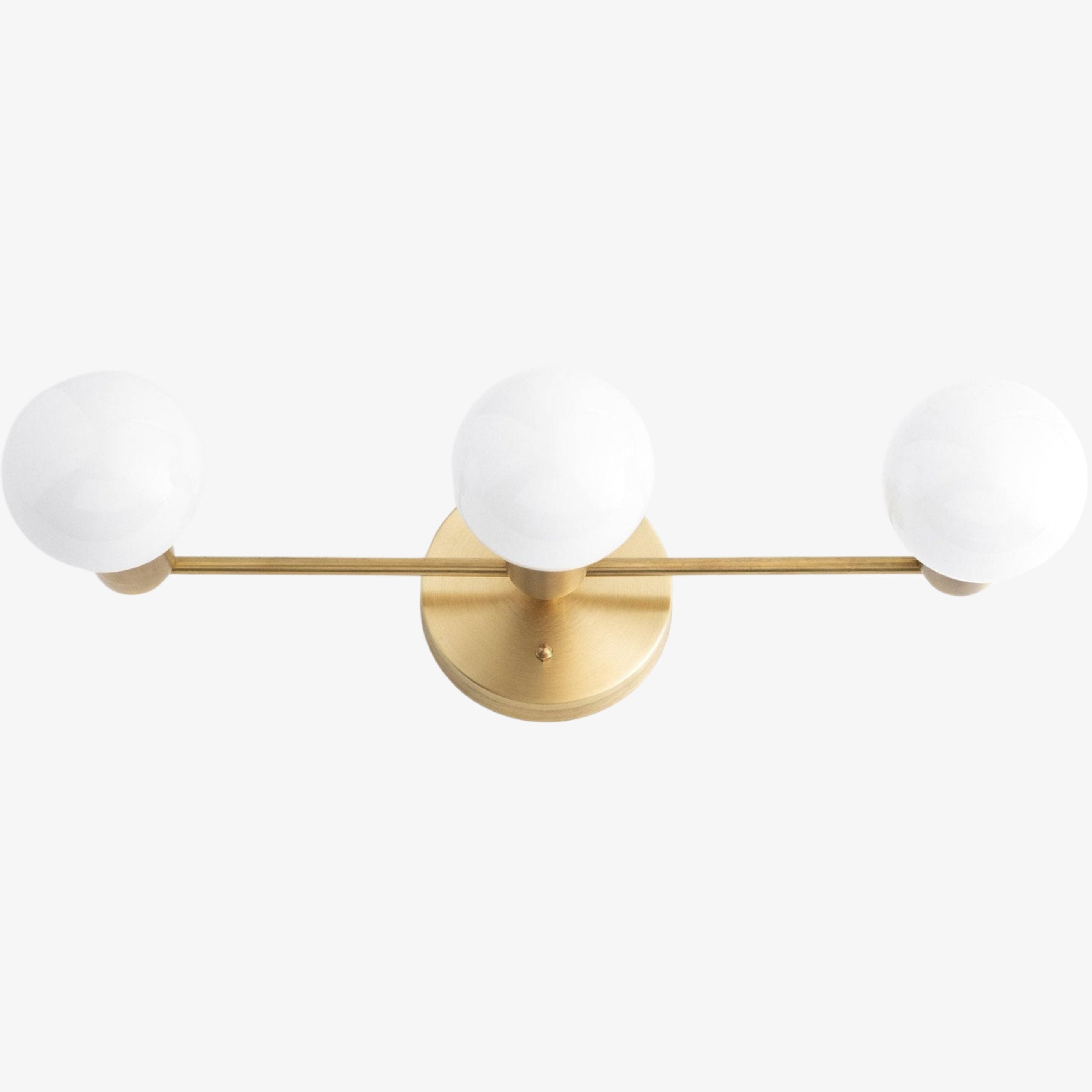 Glorica Glass Mid Century Modern Vanity Light - 3 Light Wall Fixture T385