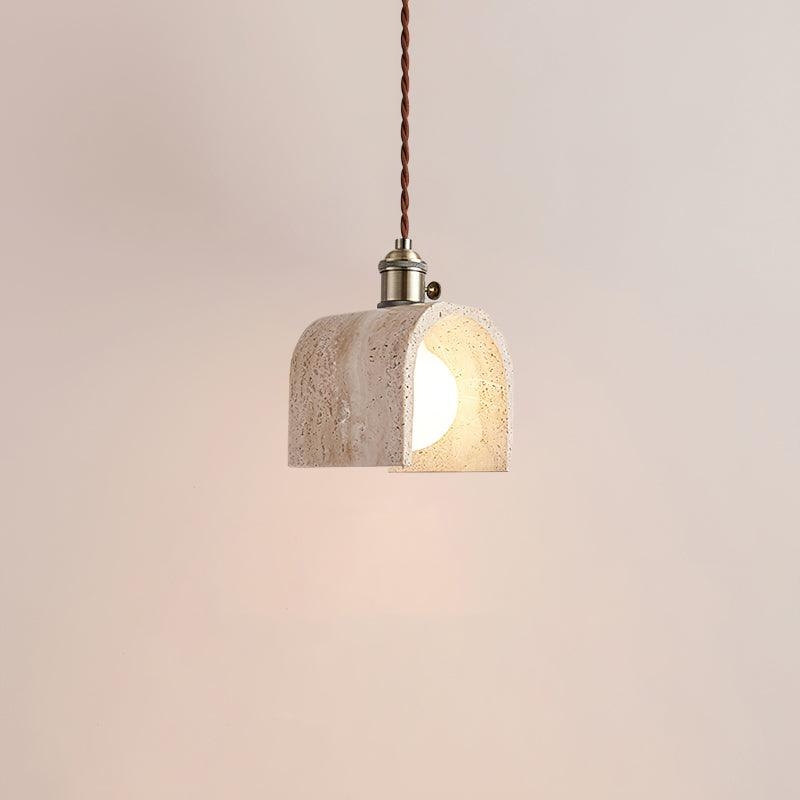 Alagusmo Minimalist Travertine Pendant Light T2116