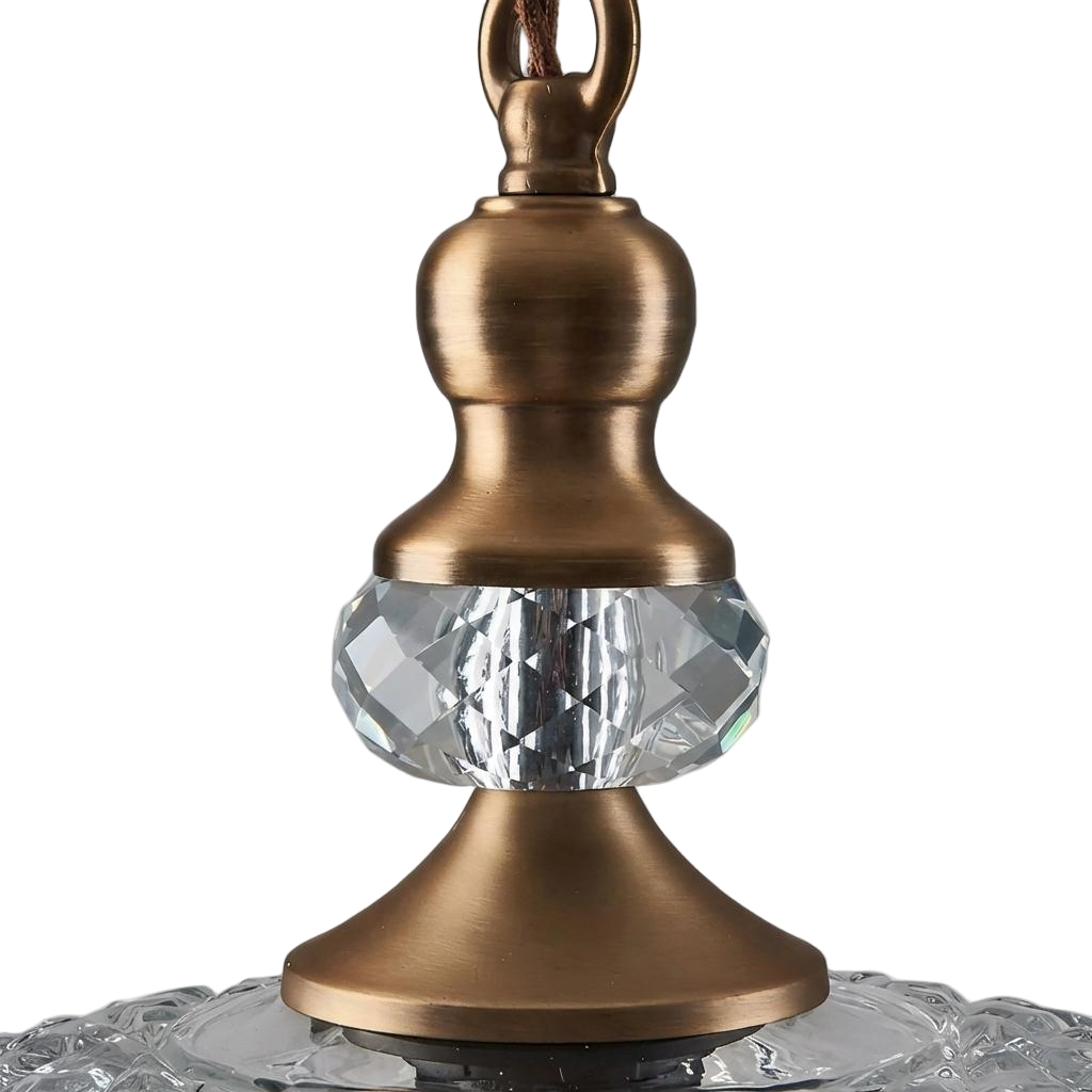 Verdoma Petal Glass Pendant Light - Vintage Style for Dining Room Accent U01