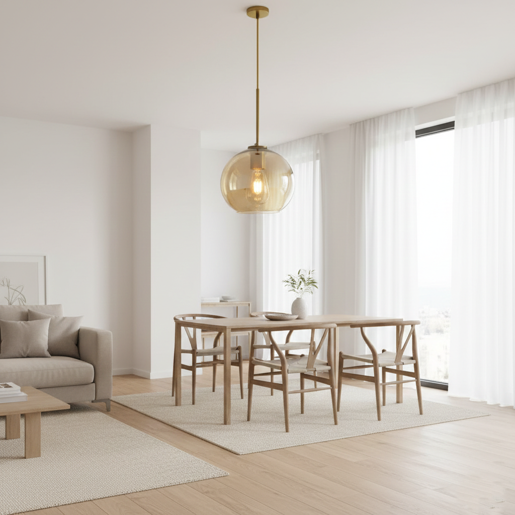 Solara Nordic Spherical Glass Pendant Light T2167