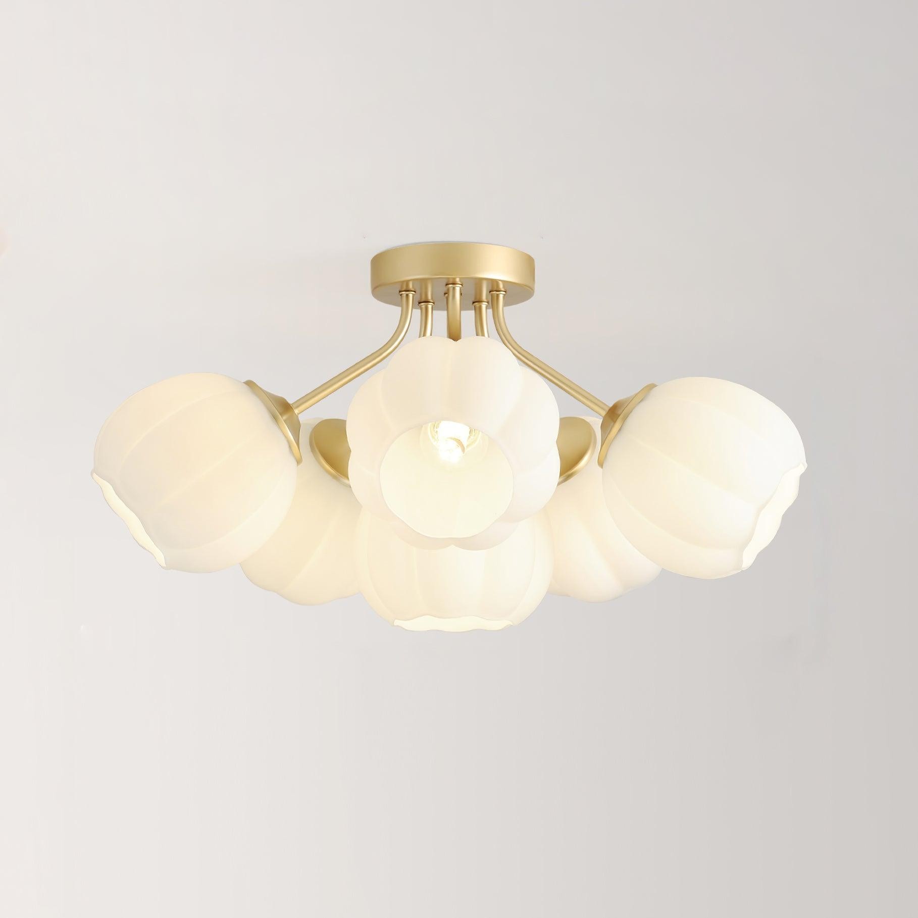 Flower Glass Ceiling Light P044