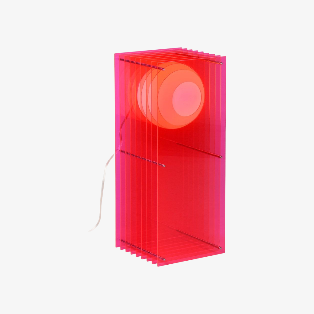 Geometric Layering Cuboid Lamp – Modern Acrylic Sunset Ambient Table Lamp S372