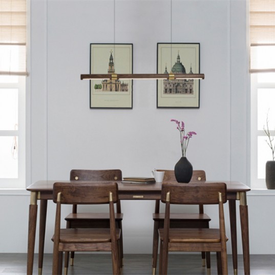 HOMER Round Case Wooden Pendant Light