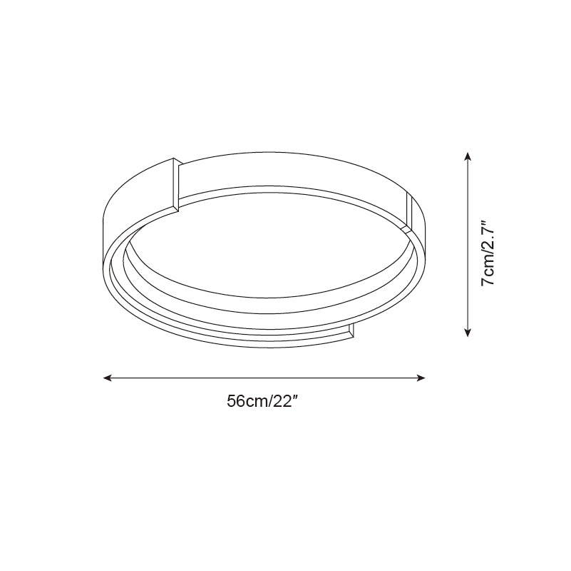 Cerqon Halo Ceiling Lamp T1355