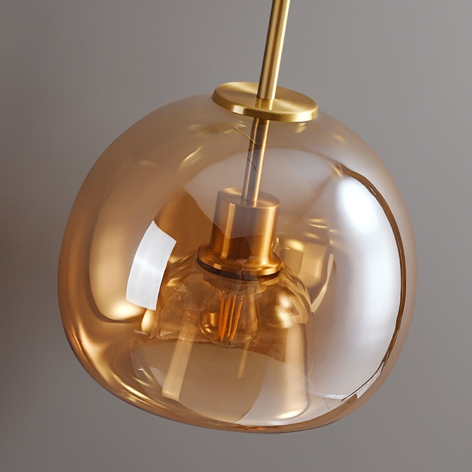 Retro Bubble Concave Glass Ceiling Lamp M05