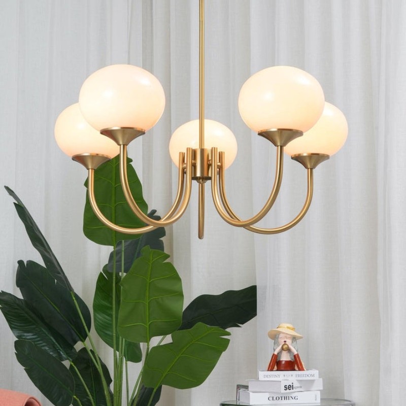 Bauhaus Glass Ball Marshmallow Chandelier S200