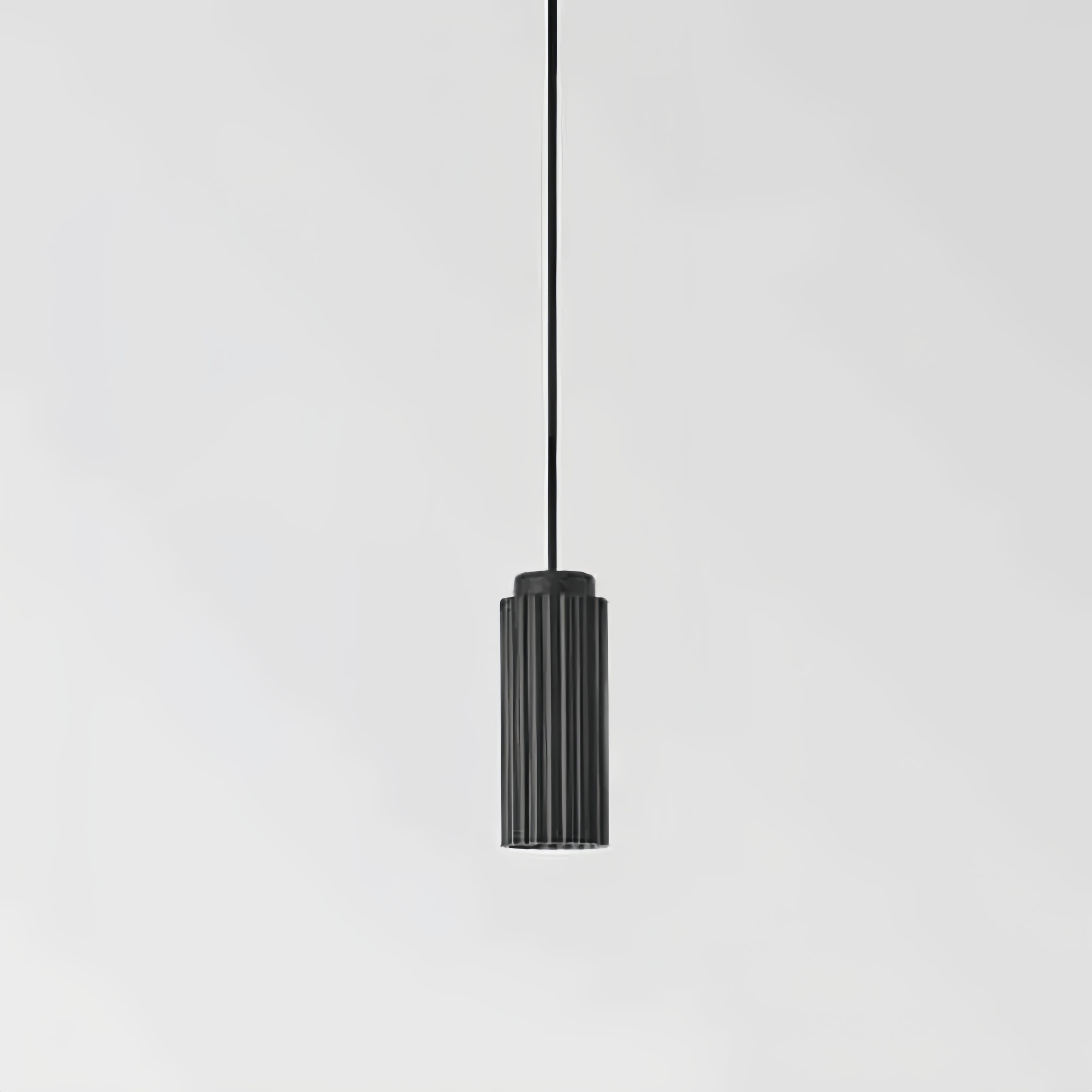 Nordic Cylinder Pendant Light – Textured Minimalist Ambient Lighting S238
