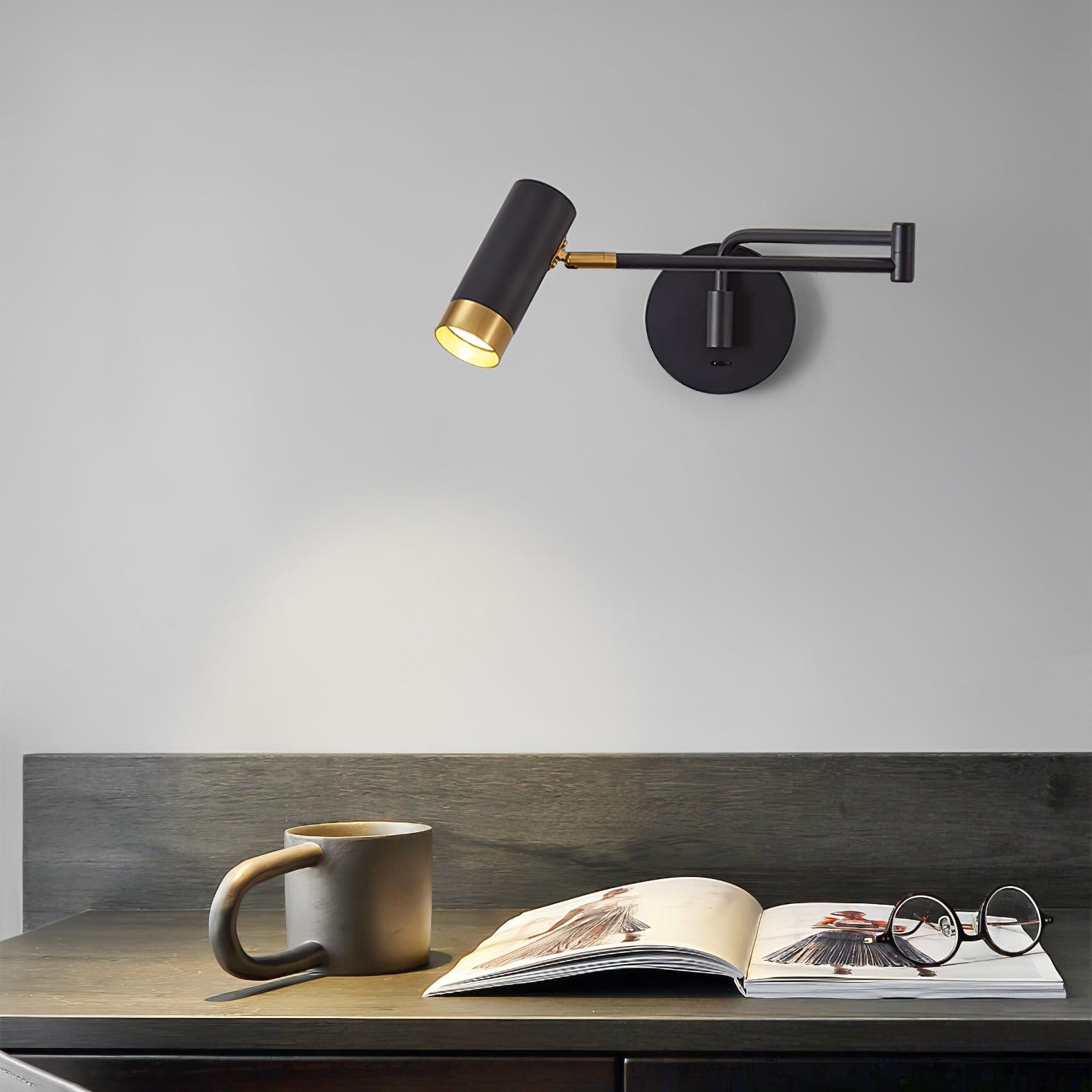 Modern Industrial Telescopic Revolving Adjustable Swing Arm Wall Lamp M324